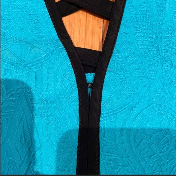 Nanette Lepore x Bergdorf Goodman  Turquoise Dress - Picture 4 of 8